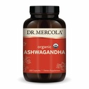Dr. Mercola Organic Ashwagandha - Tukee energian tuotantoa ja lisäravintoa - 800 mg per Serving - ei-GMO, Gluteenittomat & soijaton - Certified USDA Organic - 180 kapselia (90 tarjoilua)