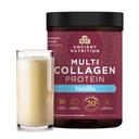 Ancient Nutrition Collagen Peptides Powder, Multi Collagen Protein, Naiset ja miehet, C-vitamiini, Probiootit, Hydrolysoitu Collagen, Tukee ihoa, nivelet, Gut Health, Vanilja, 45 Tarjoilu