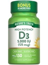 Nature's Truth Vitamiini D3 5000 IU Softgels 