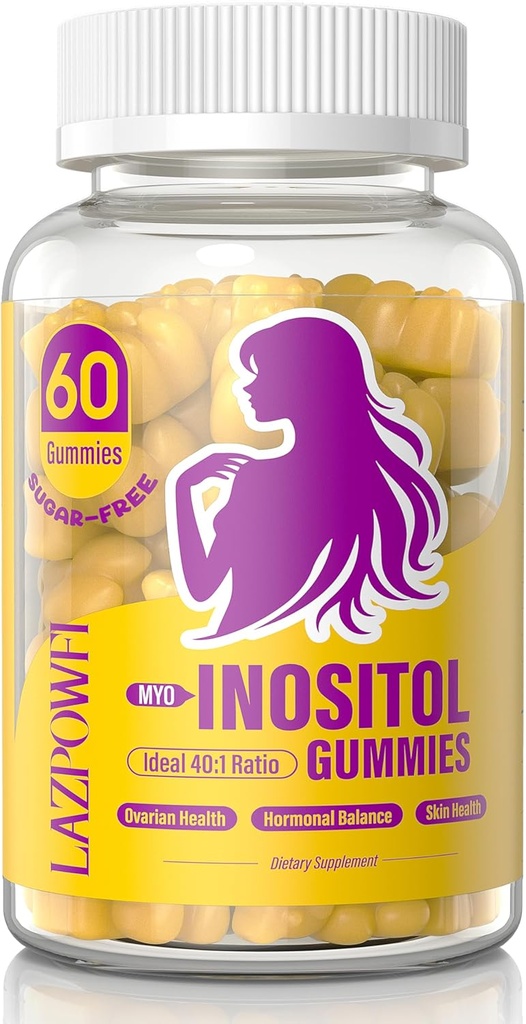 Inositol Gummies med Myo-Inositol & D-Chiro Inositol, vitamin D3, Magnesium Glycinate & Zink - Perfekt 40:1 Ratio - 30 Dag Supply-96