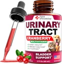 Cat & Dog UTI Behandling - Urinary Tract Infection Behandlingar med Cranberry - Dog & Cat UTI Medicine - Advanced Kidney & Bladder Support Multivitamin - Renal Health Supplement Vitaminer - Tillverkad i USA