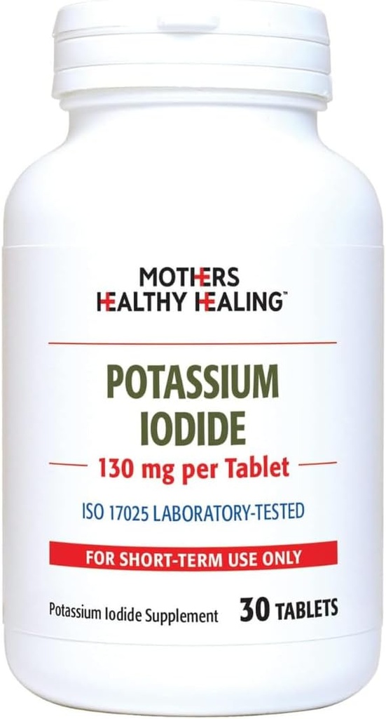 Kalium Iodide 130 mg KI Supplement . 30 tablettia kilpirauhasen tukeen.