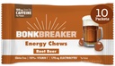 Bonk Breaker Energy Chews, Dairy-Free, Gluten-Free Ingredienser för att ge snabb energi och fokus, 1 låda med 10 paket, Root Beer