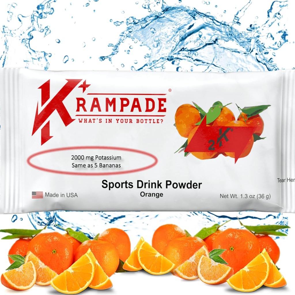 Krampade Alkuperäinen 2K - 2000 mg Kalium Electrolyte Powder Drink Mix 