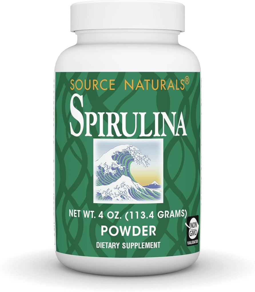 Källa Naturals Spirulina - för Immune System Support - 4 oz Powder