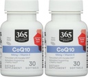 365 by Whole Foods Market, Co Q10 100Mg, 30 Softgels (paketti 2)