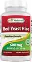 Bästa Naturals Red Yeast Rice med Q10, 120 kapslar - kardiovaskulär formel innehåller 600 mg röd jästris 30 mg Q10