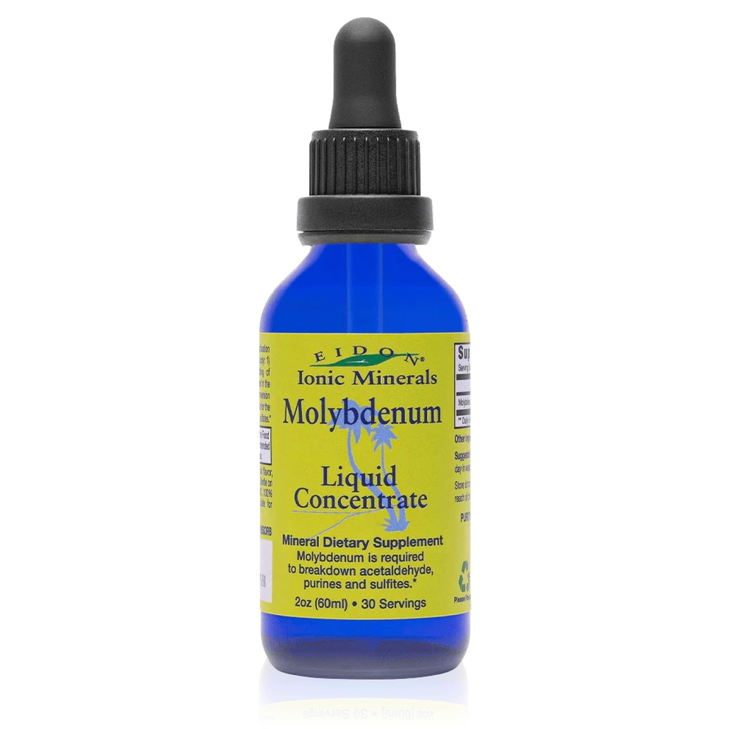 Eidon Ionic Minerals Liquid Molybdenum Supplement - Liquid Ionic Minerals, Molybdenum Drops, Kaikki luonnolliset, Ei Lisätyt sokerit, Tukee Biologisia prosesseja, Mineral Supplements, 2 oz