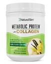 Metabolinen proteiinijauhe kollageenin kanssa, heraproteiinijauheen Shake, hydrolysoitu kollageeni ja L-glutamiini aineenvaihduntaa varten, digestio, iho, nivelet ja lihakset, vähähiilisen aterian korvaaminen, 17.06 oz