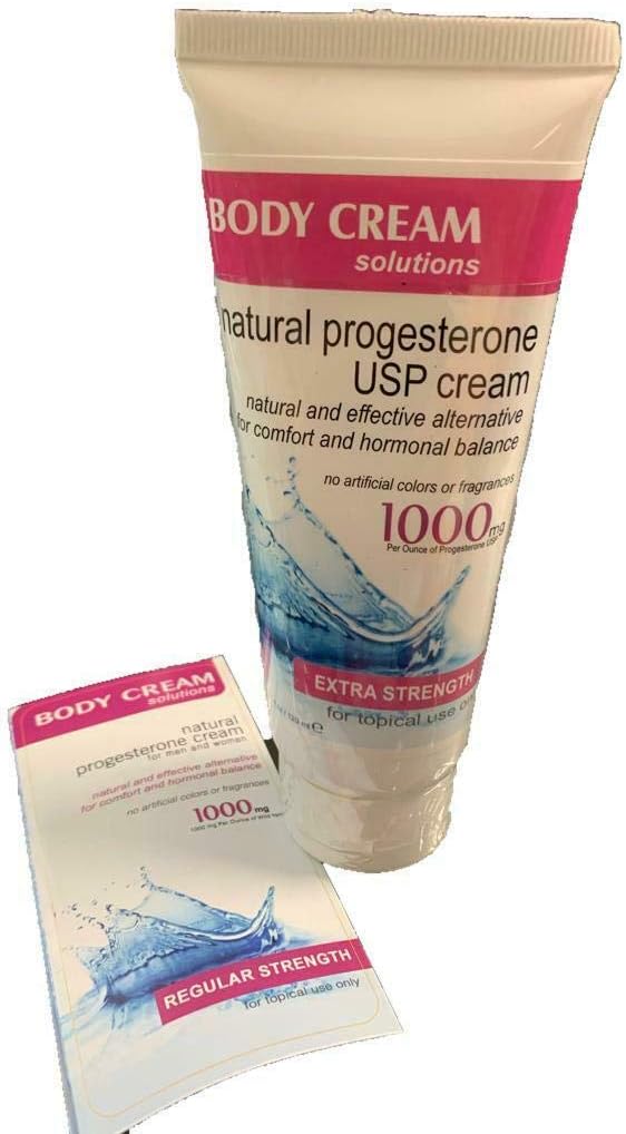 Crema De Progesteronina Natural para Un Sano Balance Hormonal Femenino Durante La Menopausia - 4 Oz