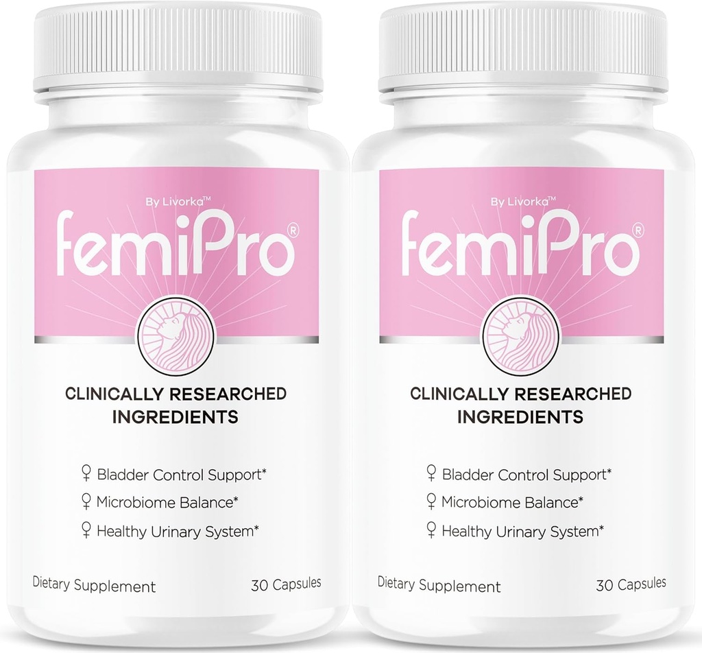 (2 Pack) FemiPro rakko ohjaus pillereitä - Original FemiPro kapselit, Femi Pro rakko ohjaus tuki täydentää, Probitic FemiPro pillereitä yleistä terveyttä ja hyvinvointia arvostelut, 60 kapselia 2 kuukautta