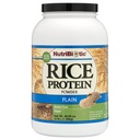 NutriBiotic Plain Rice Protein, 3 Lb (1,36kg) ... Alhainen karb, Vegan & Raw Protein Powder...