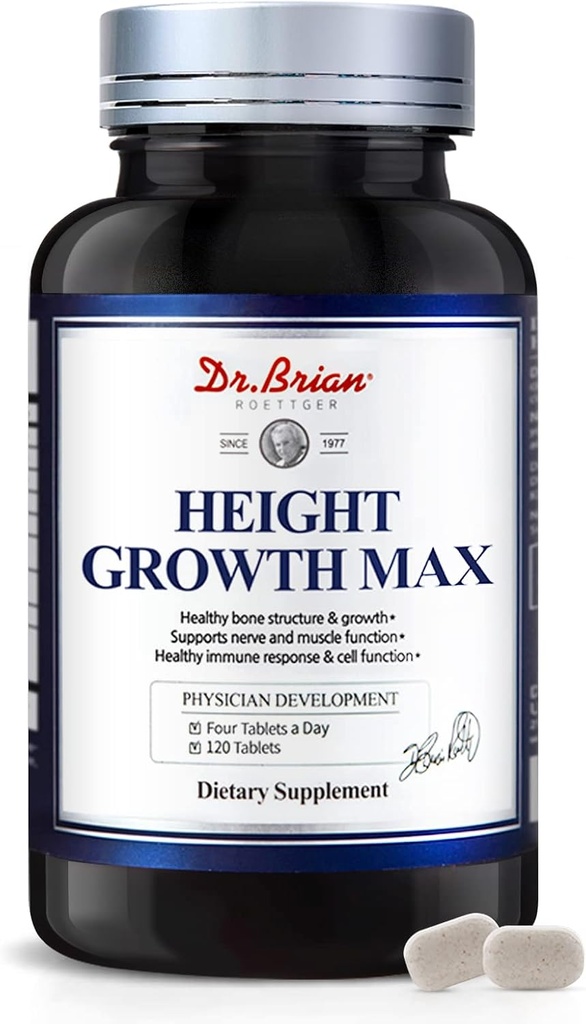 Höjdtillväxt Maximizer - Tillväxt vitaminer för Teens Height Bone Strength & Grow Taller Naturligtvis, Barn Vitaminer GMO-Free, Ålder 10 +, 120 tabletter