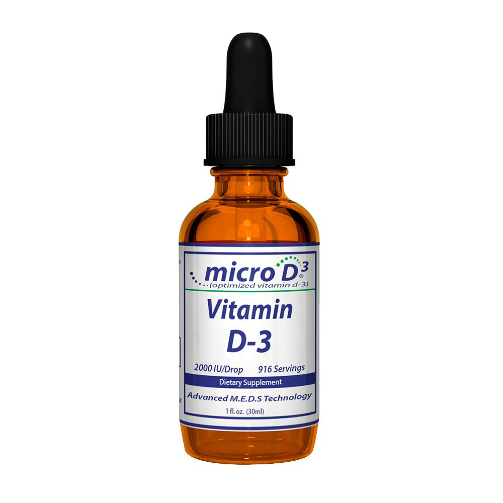 Nutrasal Micro D3-vitamiini D-3-tipat - korkea konsentraatti (2 miljoonaa IU:n) D3-vitamiini, jossa on Nano-teknologia, ja jopa 10X More Imeytyminen -1 oz (30 ml)