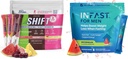 Real Ketones Väliaikainen Paasto Drink Mix Bundle painonpudotukseen Tuki Shift Electrolytes Variety Pack & Intermittent Fating Electrolytes miesten kanssa BHB Exogenic Ketones (30 Count Each)