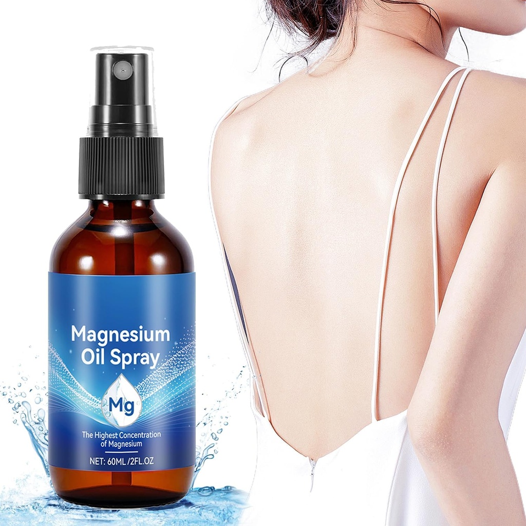 Puhdasta magnesiumöljyruiskua, magnesiumsumutetta, ei epäterveellistä Trace Minerals - 100% Pure Organic Natural Magnesium Spray, yhteinen terveys- ja unituki, nopea imeytyminen - helppo käyttää
