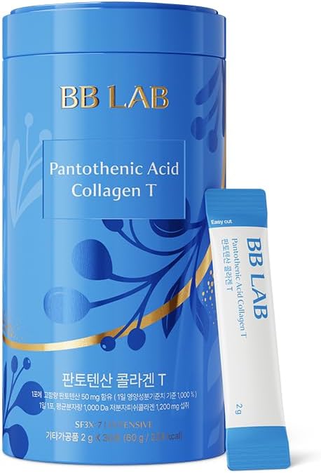 BB LAB Powder Collagen, SF3X-7 Intensive Series, Made in Korea, 30 Sticks (Pantotenic Acid Collagen T), sininen