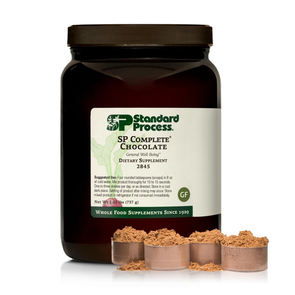 Standard Process Inc. SP Complete - Koko ruoka Immuunituki, maksatuki, antioksidantti, riisiproteiini, viinirypäleensiemenuute ja koliini - kasvissyöjä, suklaa - 26 Ounce
