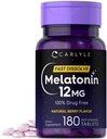Carlyle Melatoniini 12 mg Nopea liuotus 180 tablettia ...
