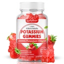 softbear Kalium Gummies aikuisille, sokeriton kaliumkloridi Gummies 1200mg Tuki jalat Cramps & Electrolyte Balance Korkea Potency Kalium täydentää, mansikka maku 60