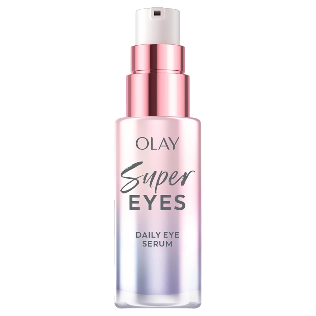Olay Super Eye Serum - C-vitamiini, kofeiini, Niacinamidi, Amino Peptide, Aloe Vera - Brightens Dark Circles, Anti-ryppy, Anti-Aging, Kirkastuminen, Smooths Fine Lines, Firming, Hydrating, 0,45 Oz