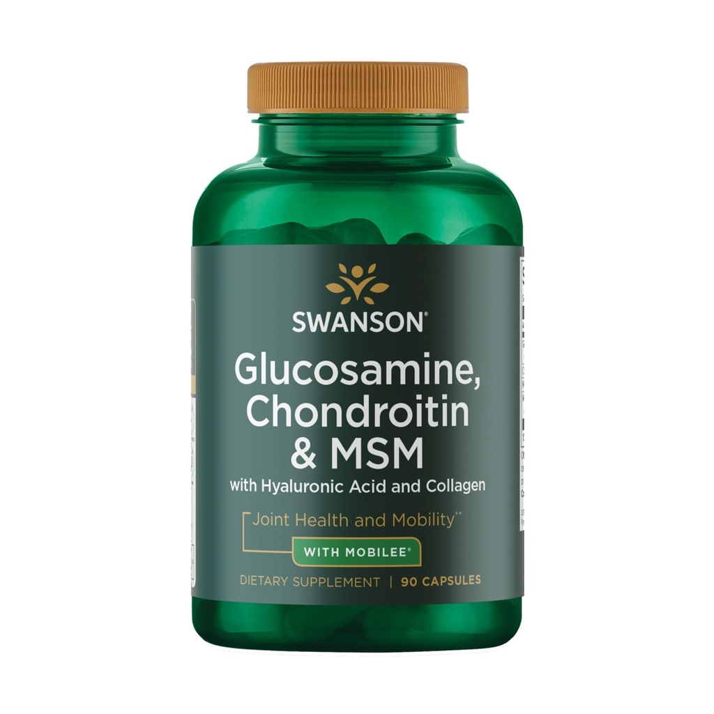 Swanson Glukosamiini Chondroitin & Msm ja Hyal-Joint 90 kapselia