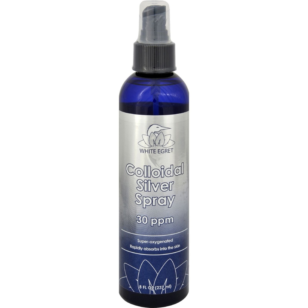 Valkoinen Egret ihonhoito Kolloidinen Silver Spray, 8