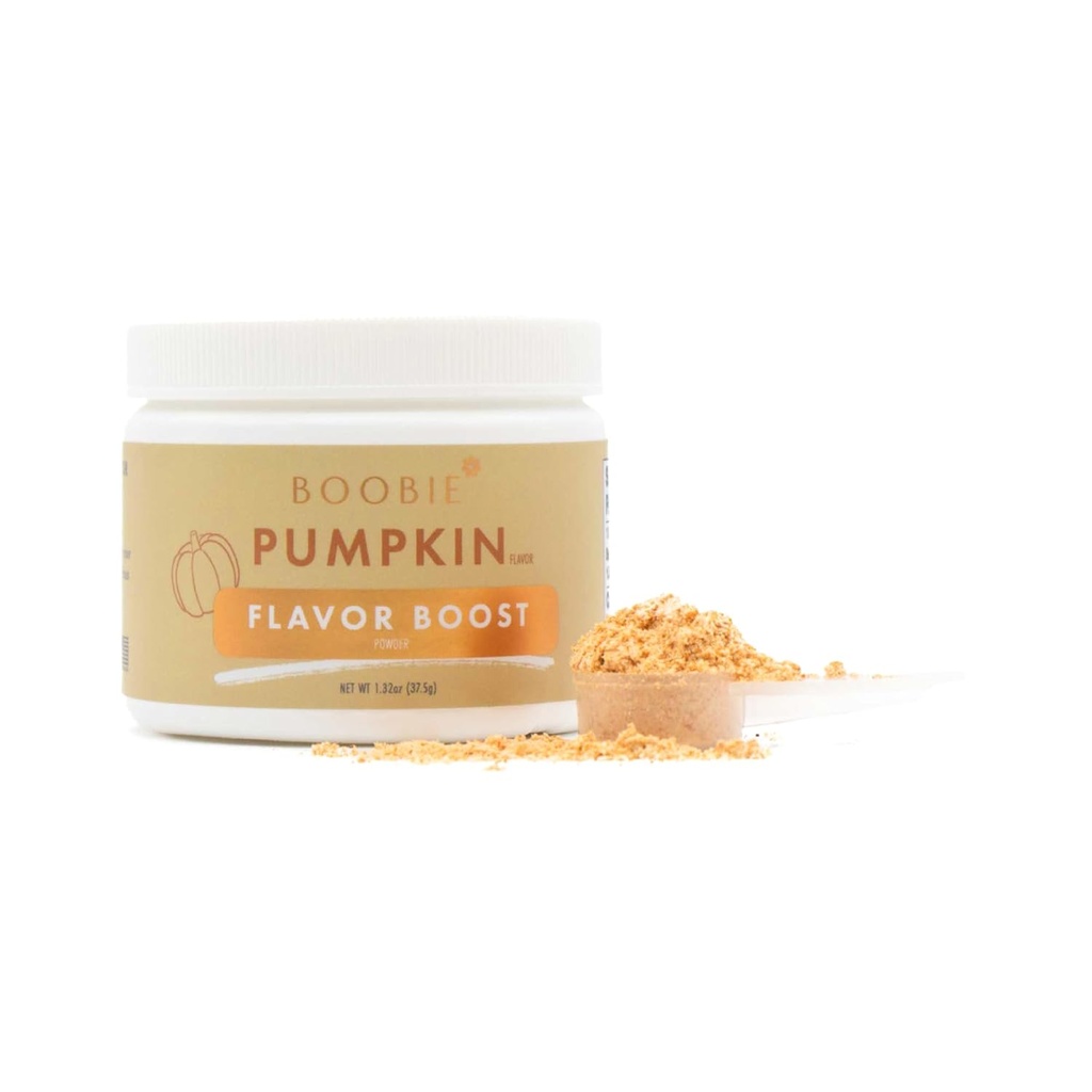 Boobie Body Flavor Boosts - Pari proteiinijauhetta tukea Gut Health, aineenvaihdunta, ja energia - valmistettu äideille ja raskauden prebioottikuitua ja MCT öljy - Kurpitsa (1.32oz, 1 pakkaus)