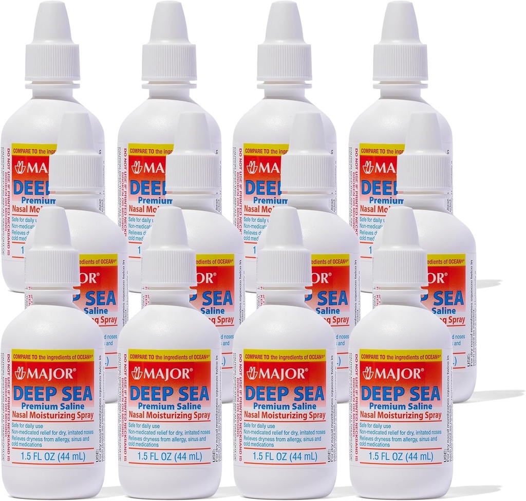 Deep Sea Saline Nasal Spray Generic Ocean Nasal Kosteuttava Spray 1,5 oz per pullo pakkaus 12 pulloa