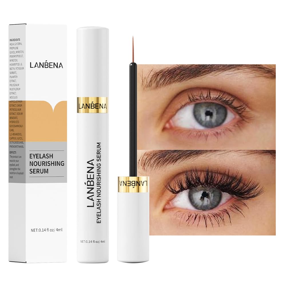LANBENA Silmäripsien kasvu seerumi, kehittynyt silmäripsien hoito (Eyelashin kasvu seerumi - A)