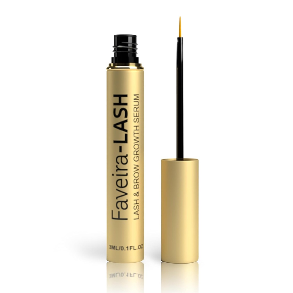 Silmäripsien kasvuseerumi: Faveira Kauneus silmäripsi ja kulmaseerumi Advanced Formula for Pidempi Fuller ja Thicker Luscious Lashes ja Brows 3ML