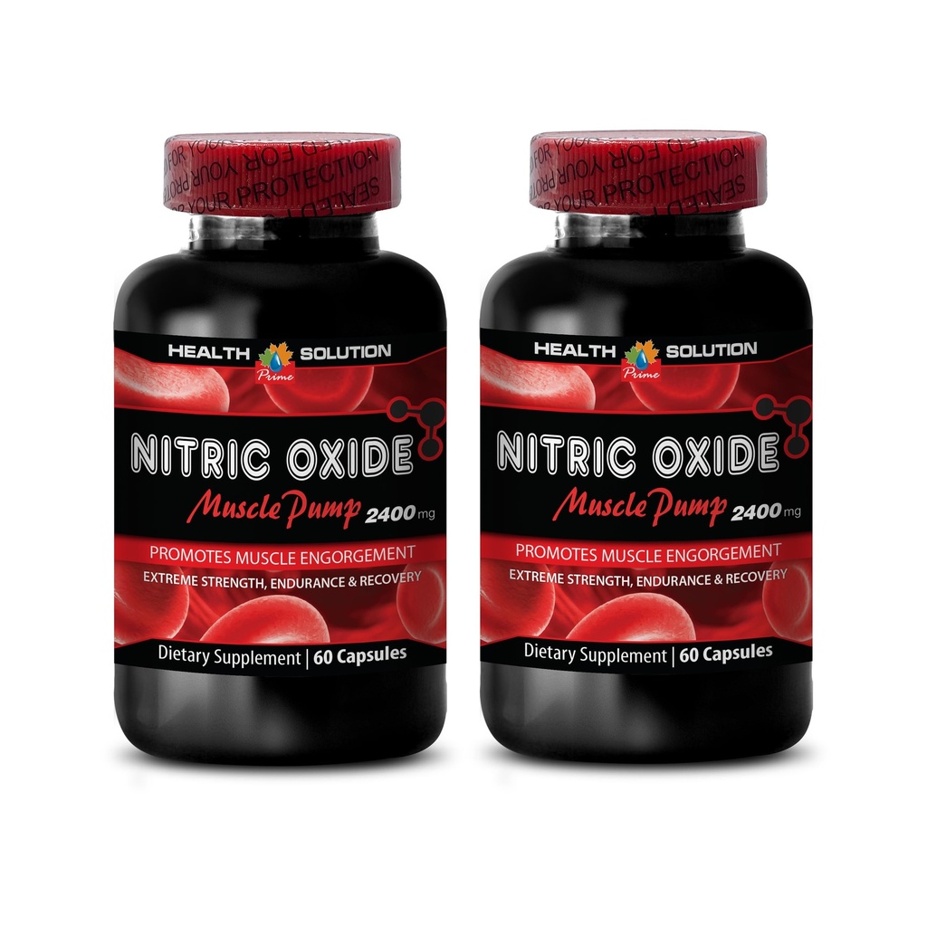 Boost Typpioksidi - Typpioksidi 2400 mg Lihaspumppu, Extreme Strength - Typpioksidi täydentää, Lihaspumppu täydentää miesten ja naisten, Treenout pillereitä miesten, lihasten kasvu - 2 Bot 120 kapselia