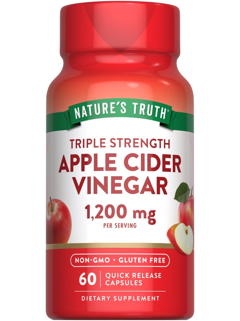 Nature's Truth Apple Siideri Viinietikkakapselit ... 1200mg...