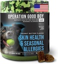 O.G.B. Operation Good Boy - SRE: Skin/coat/Allergia täydentää lemmikkieläin - 90 Count Soft Chews - 12.7 oz - Made Natural Ingredients - Veteraani omistaa