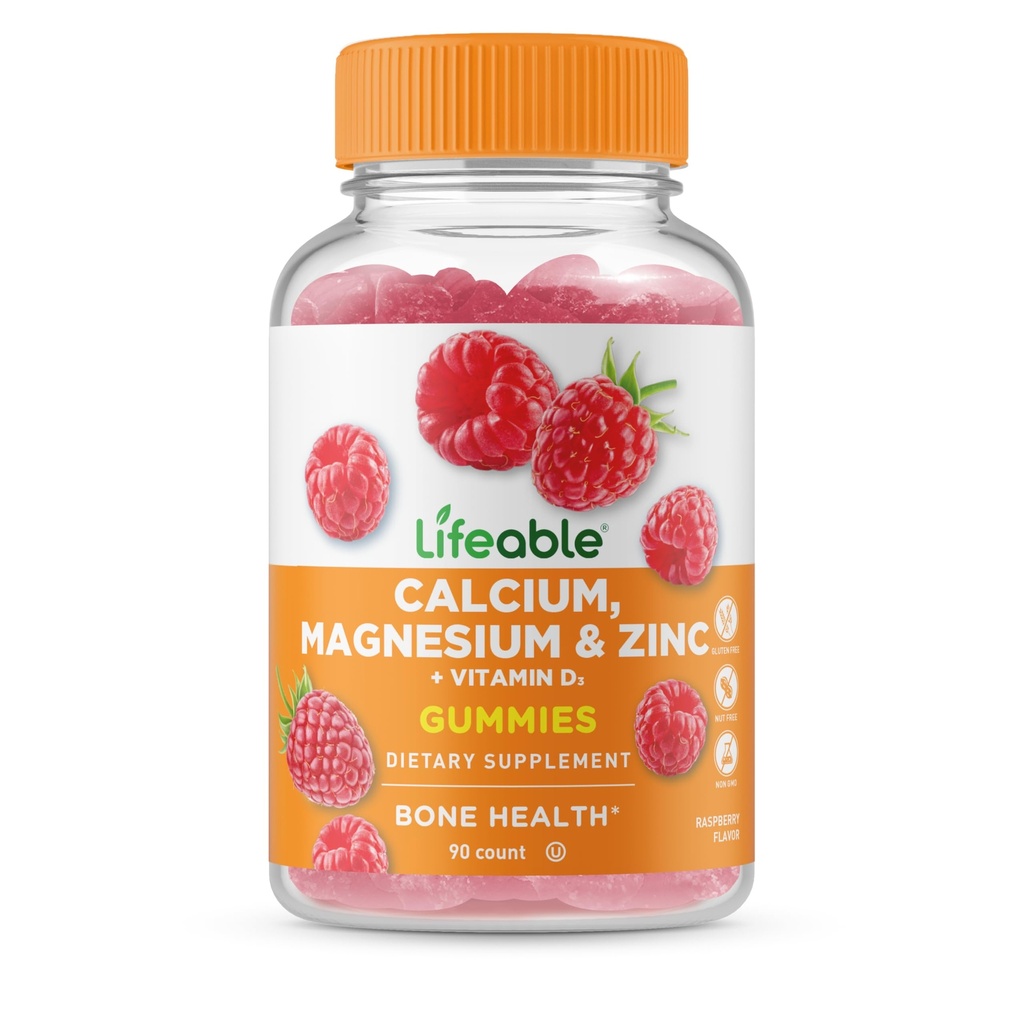 Elinkelpoinen kalsium Magnesiumsinkki D3-vitamiinin kanssa Gummies ... Suuri maku Kalsium Magnesiumsinkki D3 täydennysosa ... hampaat ja luut terveys... Kalsium Gummies aikuisille... 90 Gummies