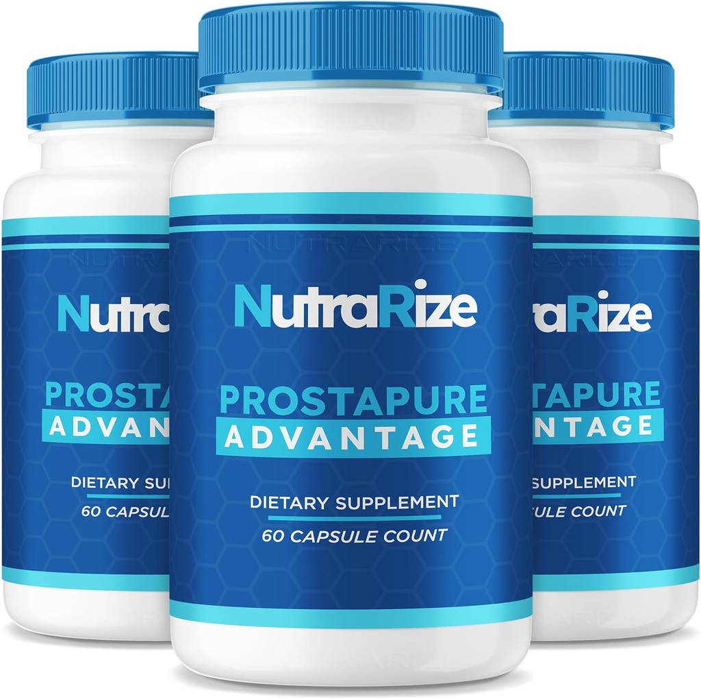 (3 Pack) Prostapure Capsules, Prostapure Advantage Prostate Supplement, Officiella All-Natural Advanced Formel, Maximala Styrka Piller för att stödja övergripande hälsa, Prosta Pure Reviews (180 kapslar)