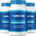 (3 Pack) Prostapure Capsules, Prostapure Advantage Prostate Supplement, Officiella All-Natural Advanced Formel, Maximala Styrka Piller för att stödja övergripande hälsa, Prosta Pure Reviews (180 kapslar)
