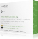 HealthyCell AM PM Nutrition for Day & Night - Blend of 90 Vitamiineja, Minerals, Probiootit & ravintoaineet tukee yleistä terveyttä, energiaa, keskittyä & sleep - Luonnollinen monivitamiini miehille & naisille - 30 tarjoilua