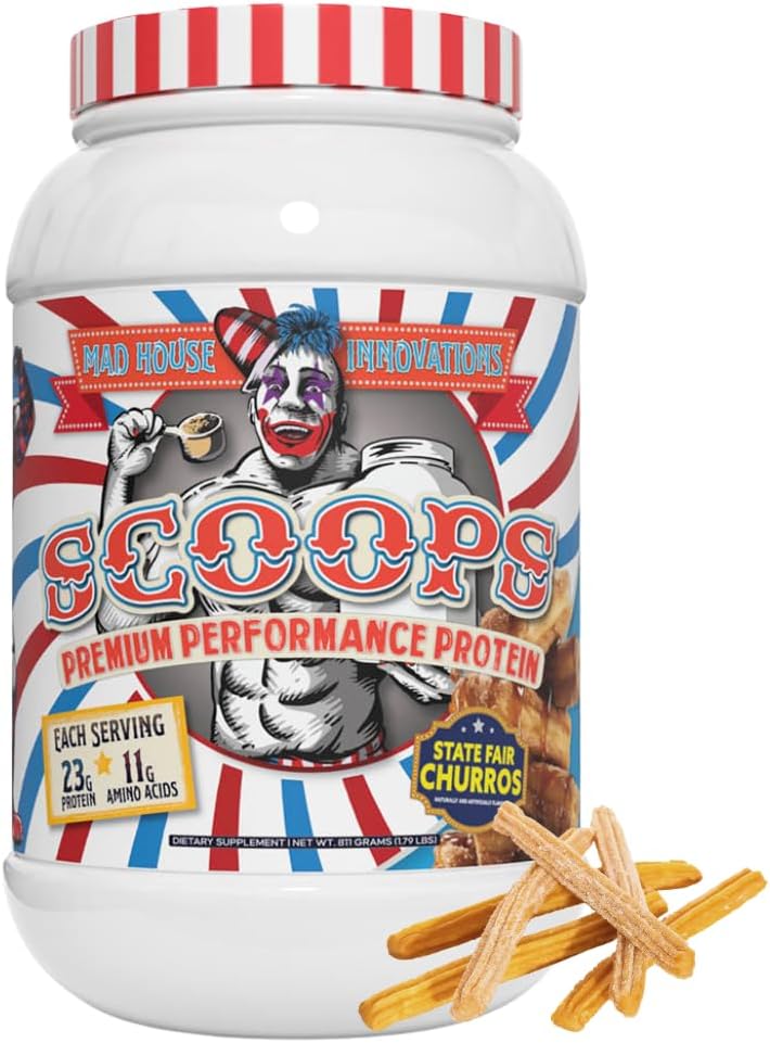 State Fair Churros smaksatt isolat, koncentrat och hydrolyserad whieyproteinpulver - låg i socker, kolhydrater och fett 2LB Tub, 23G av protein bäst för Lean Muscle 26 portioner