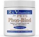 Rx Vitamiinit Fos-Bind - Munuaisten tuki täydentää jauhe - Fosfaatti Binder kissat ja koirat munuaisten terveys - tukee normaali munuaispuhdistus ja Essential Munuaisten hoito - 200g