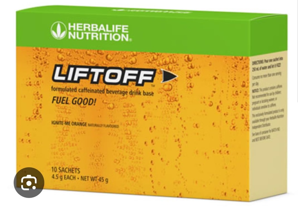 Herbalife Nutrition LIFTOFF Energy Stick Packs -Lemon-Lime Blast - Instant Drink för naturlig energiökning, Clears Minds, förbättrar koncentration, 30 greve (30 Pack), grön citron-lim Blast