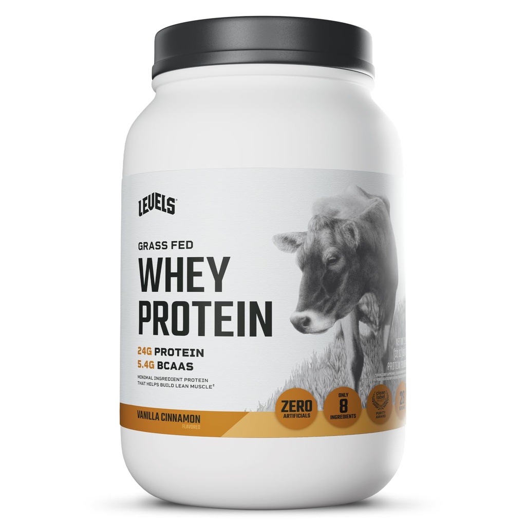 Tasot Grass Fed Whey Protein Powder, Ei keinotekoisia, 24G proteiinia, Vanilla kaneli, 2LB