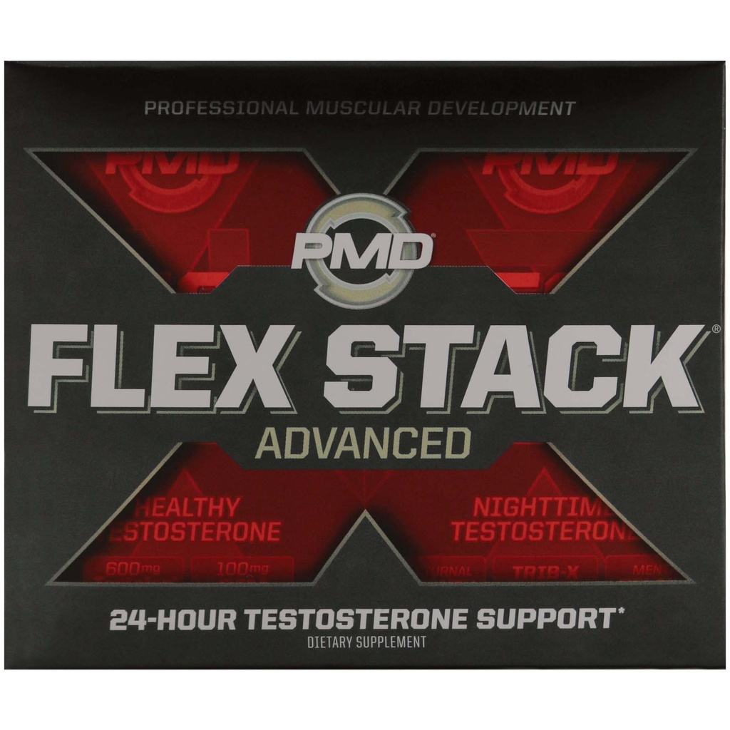 PMD Sports Flex pino Advanced 24-tunti Testosteroni pino Lean Lihaksen kasvu, vahvuus, Recovery, Libido ja lepouni - N-Test 600 Advanced / 90 Liquid T-Gels, Z-testi 90 kapselit ...