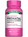 Naturens sanningsprenatala vitaminer med folsyra | 60 kapslar | Non-GMO & Gluten fri tillägg