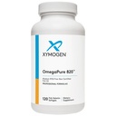 XYMOGEN OmegaPure 820 - International Fish Oil Standards (IFOS) Five-Star Certified Fish Oil - DHA EPA Omega-3 Supplement för kardiovaskulär + kognitivt stöd (120 små Softgels)