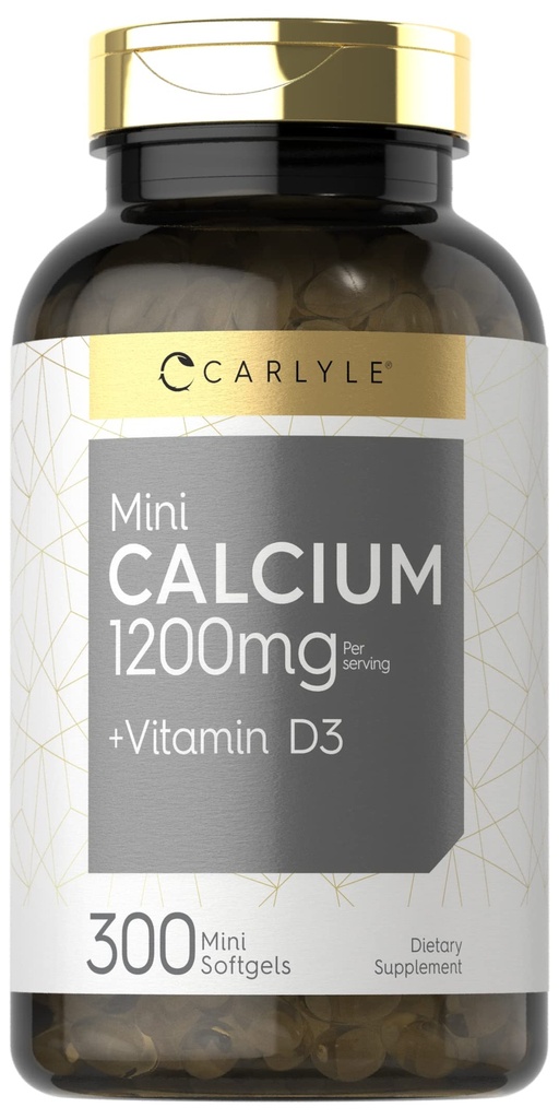 Carlyle Calcium 1200 mg D3-vitamiini 300 Softgels .