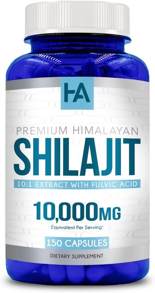 Extra Strength Shilajit Kapselit ... Maku vapaa shilajit miehille & naisille 10000mg Vastaavat luonnollisesti toistuvat trace mineraalit ja Fulvic Acid ...