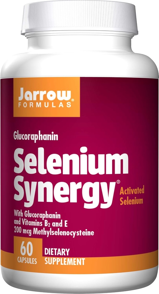 Jarrow Formulas Selenium Synergy, främjar antioxidantskydd mot fria radikaler, 60 kapslar (Pack of 3)