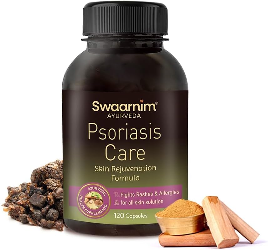 Psoriaasihoito, Ayurvedic Healthy Supplements for Women Health, No Added Chemicals and Gluten Free, 120 kapselia