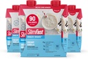 SlimFast Snack Shake, 90 Calorie kuitu Shake, valmis juomaan, proteiinijuoma, kermainen vanilja, 12